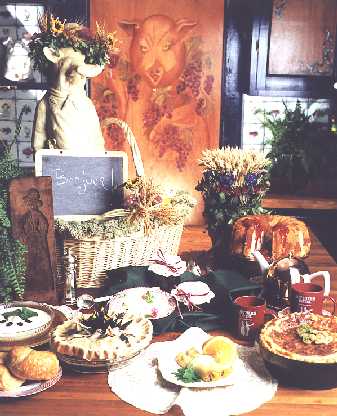 Kitchen door 
           at The Southern Hotel